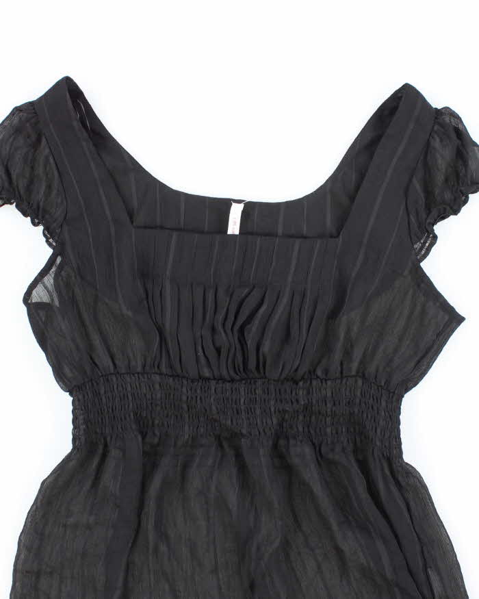 Vintage 00s Smartset Sheer Crinkle Top - S