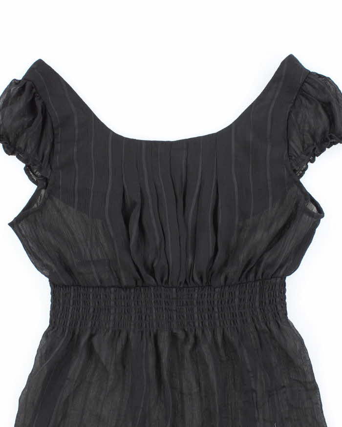 Vintage 00s Smartset Sheer Crinkle Top - S