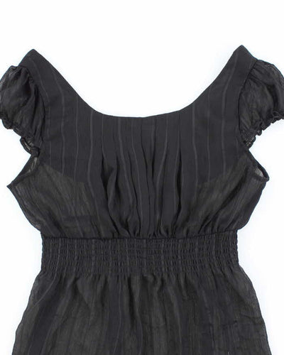 Vintage 00s Smartset Sheer Crinkle Top - S