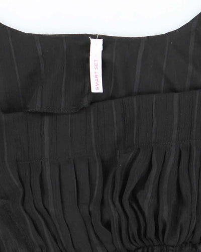 Vintage 00s Smartset Sheer Crinkle Top - S