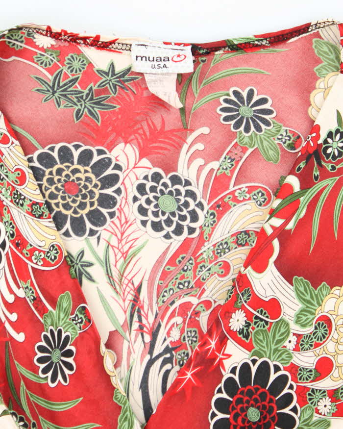 Vintage Y2k 00s Muaa Floral Top - M