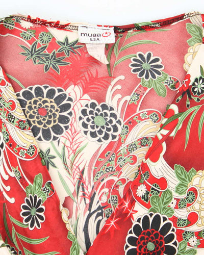 Vintage Y2k 00s Muaa Floral Top - M