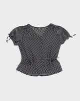 Vintage 00s Tamara H. Polka Dot Blouse - M