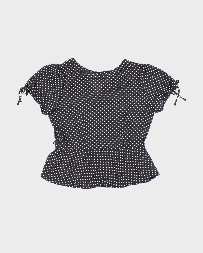 Vintage 00s Tamara H. Polka Dot Blouse - M