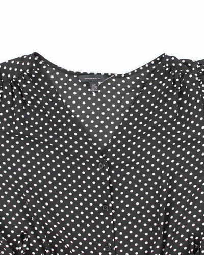 Vintage 00s Tamara H. Polka Dot Blouse - M