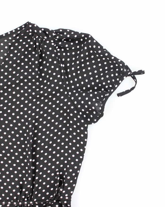 Vintage 00s Tamara H. Polka Dot Blouse - M