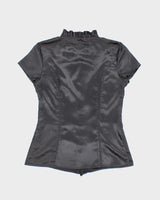 Vintage Y2k 00s Charlotte Russe Satin Blouse - M