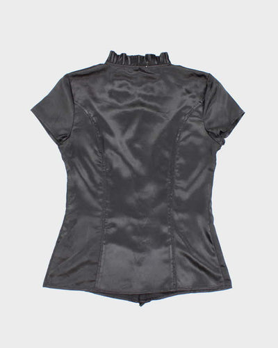 Vintage Y2k 00s Charlotte Russe Satin Blouse - M