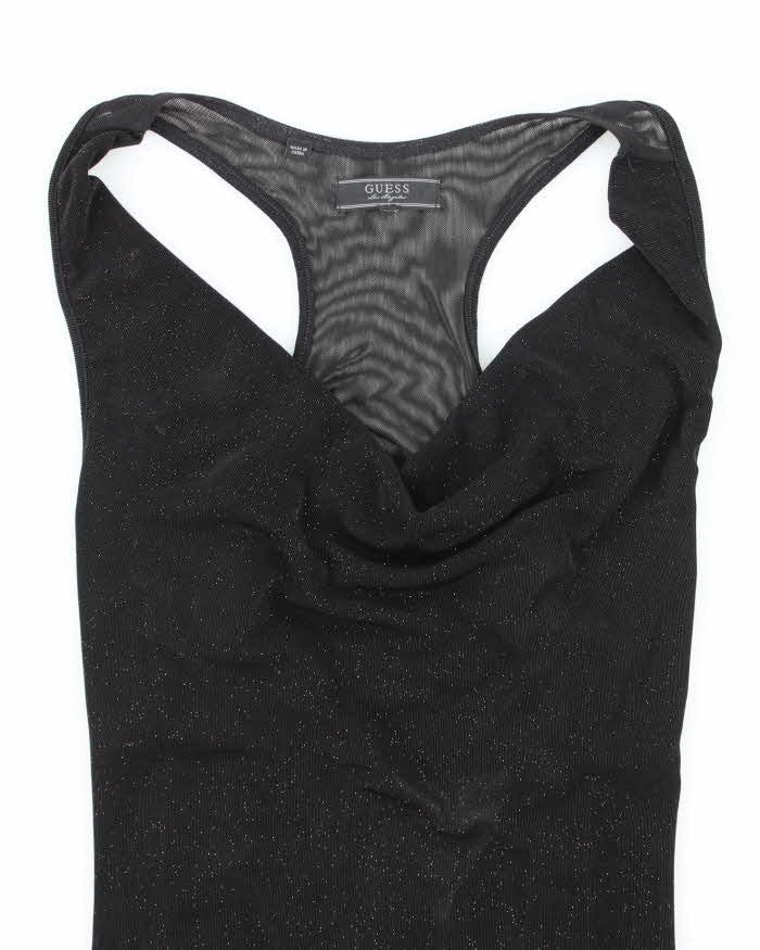 Vintage Y2k 00s Guess Sparkly Mesh Backless Cami - S