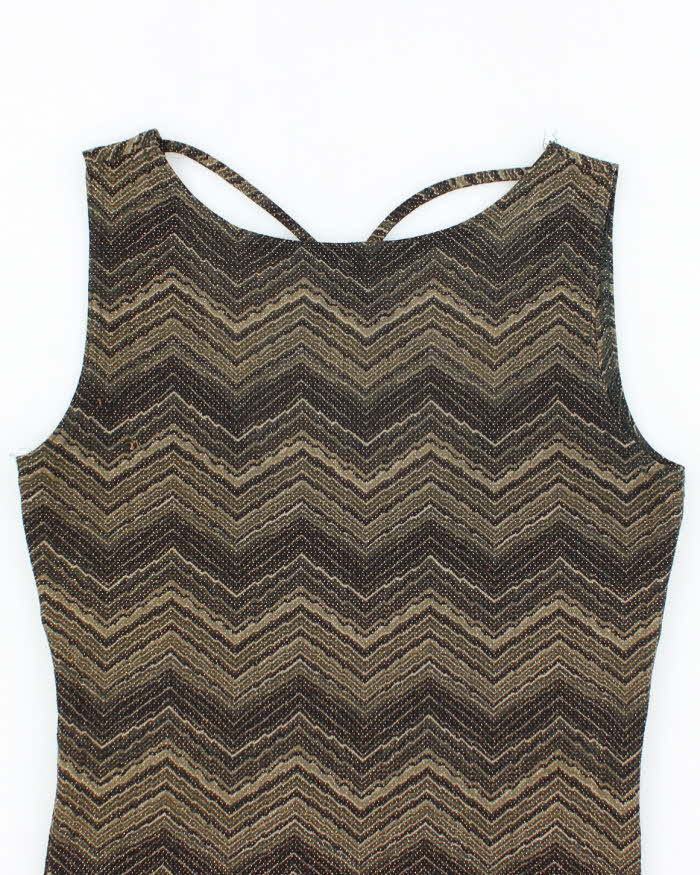 Vintage Y2k 00s A. Byer Sparkly Backless Top - S