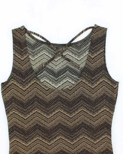 Vintage Y2k 00s A. Byer Sparkly Backless Top - S