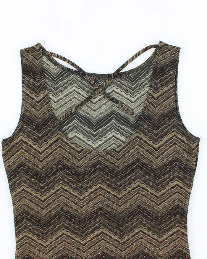 Vintage Y2k 00s A. Byer Sparkly Backless Top - S