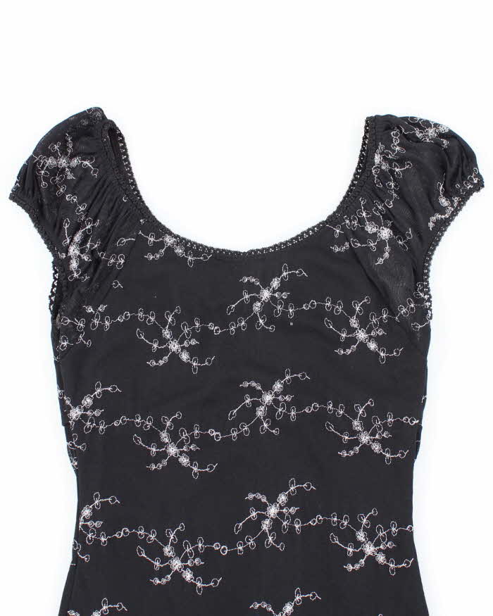 Vintage Y2k 00s Le chateau Floral Clasp Top - S