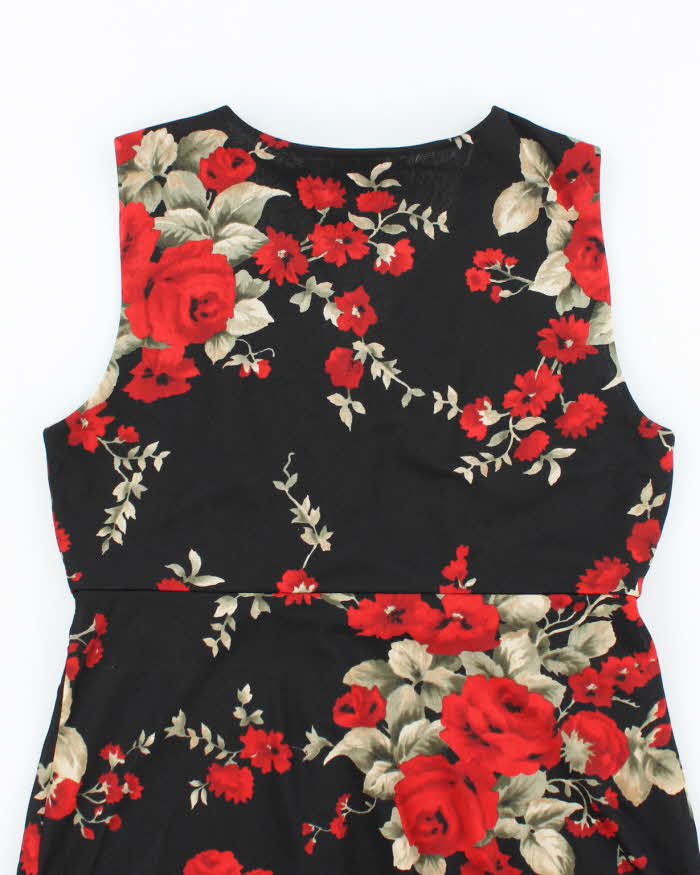Vintage Y2k 00s Nine West Floral Double Mesh Top - M