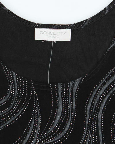 Vintage 90s Concepts Sparkly Cami Top - M