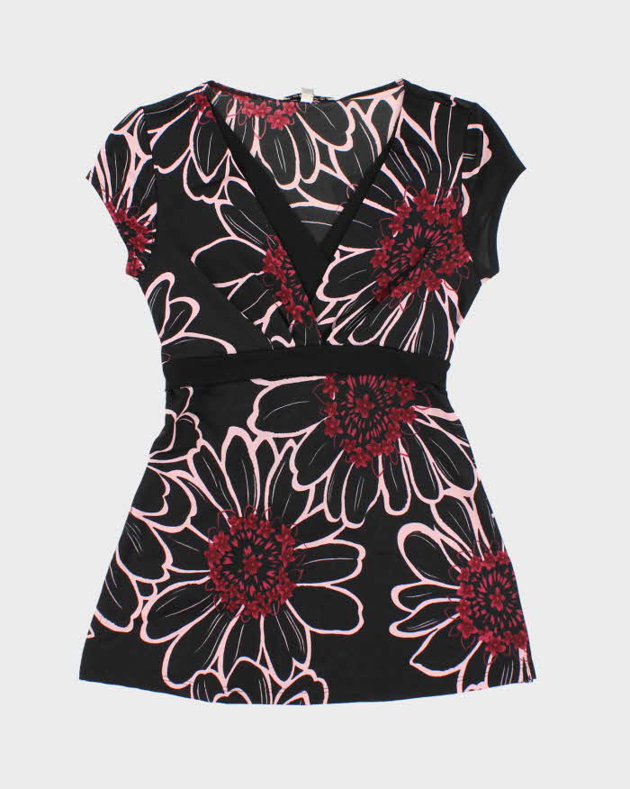 Vintage Y2k 00s Moa Moa Floral Top - S