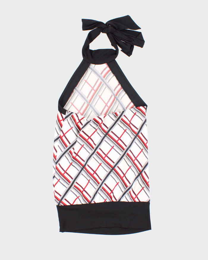 Vintage Y2k 00s Le Chateau Satin Halter Top - XS