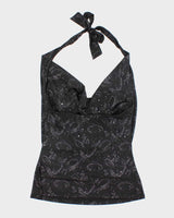 Vintage Y2k 00s Rick's Cowl Neck Halter Top - S