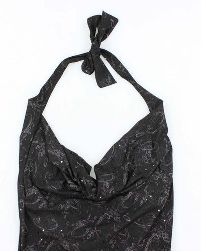 Vintage Y2k 00s Rick's Cowl Neck Halter Top - S