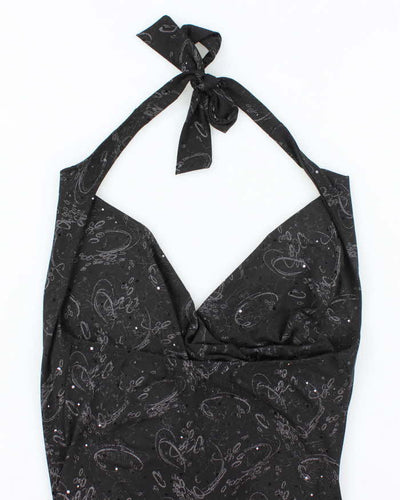 Vintage Y2k 00s Rick's Cowl Neck Halter Top - S