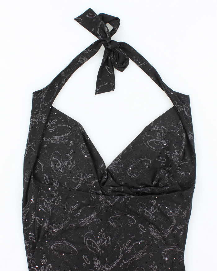 Vintage Y2k 00s Rick's Cowl Neck Halter Top - S