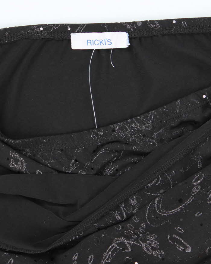 Vintage Y2k 00s Rick's Cowl Neck Halter Top - S