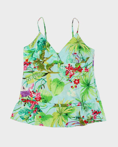 Vintage 00s Orsay Beaded Cotton Cami - L