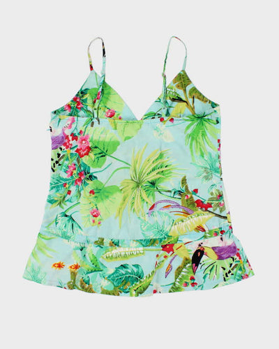 Vintage 00s Orsay Beaded Cotton Cami - L