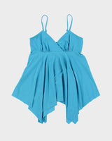 Vintage Y2k 00s Degage Handkerchief Hem Cami - S