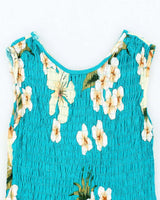 Vintage Pacific Coast Shirred Hawaiian Print Top - S