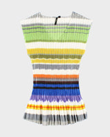 Vintage Y2k 00s Milam Stripe Plisse Top - S
