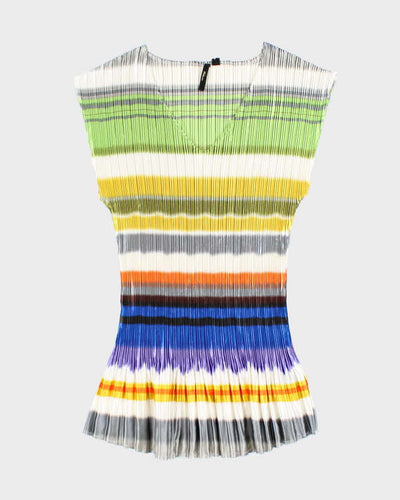 Vintage Y2k 00s Milam Stripe Plisse Top - S