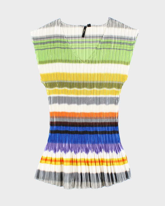 Vintage Y2k 00s Milam Stripe Plisse Top - S