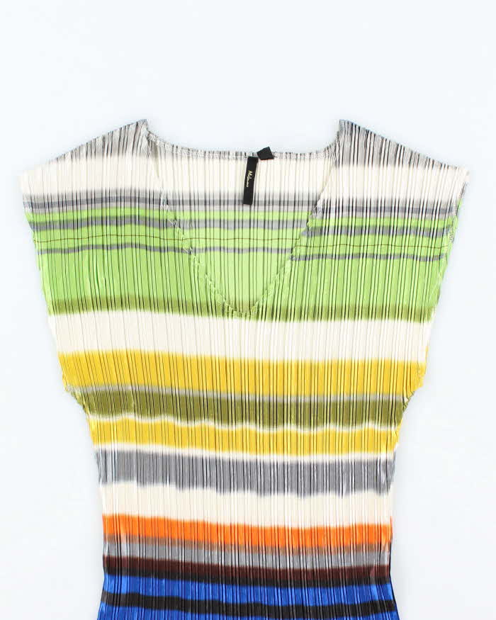 Vintage Y2k 00s Milam Stripe Plisse Top - S