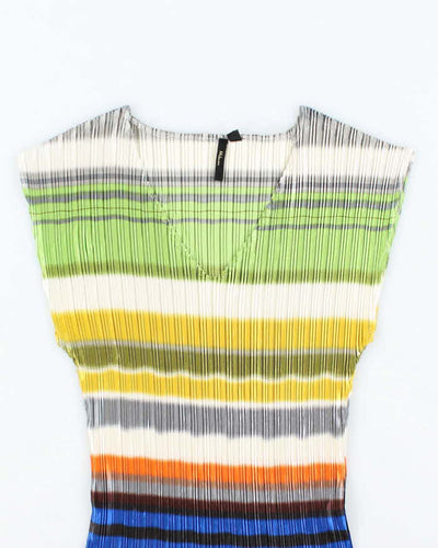Vintage Y2k 00s Milam Stripe Plisse Top - S