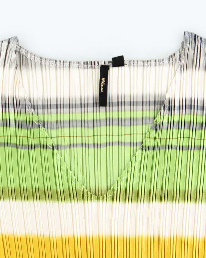 Vintage Y2k 00s Milam Stripe Plisse Top - S