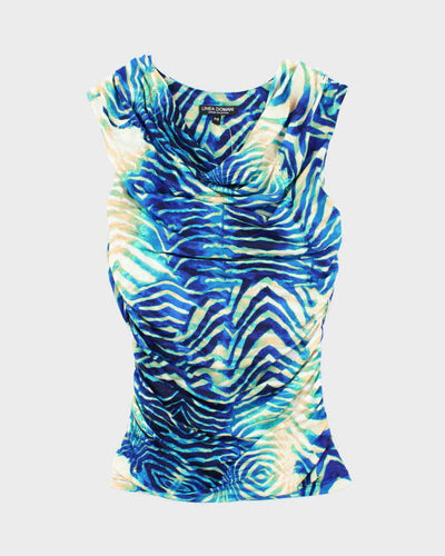 Vintage Y2k 00s Linea Domani Cowl Neck Top - S