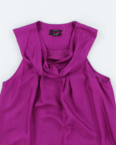 Vintage Y2k 00s Jacob Silk Cowl Neck Top - S