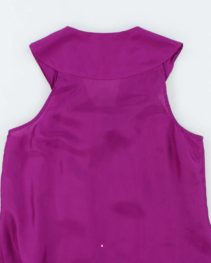 Vintage Y2k 00s Jacob Silk Cowl Neck Top - S