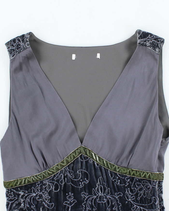 Vintage 00s Velvet & Silk Cami - S