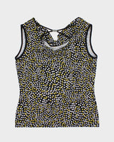 Vintage Y2k 00s Cleo Spotty Cowl Neck Top - M