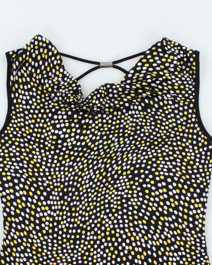 Vintage Y2k 00s Cleo Spotty Cowl Neck Top - M