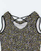 Vintage Y2k 00s Cleo Spotty Cowl Neck Top - M