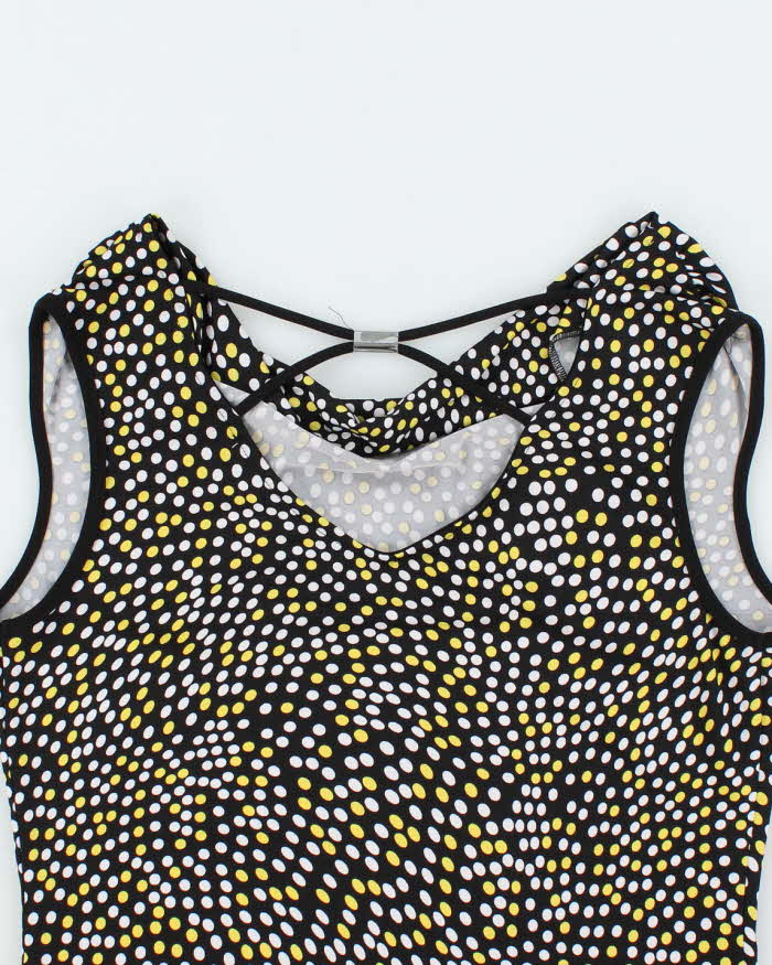 Vintage Y2k 00s Cleo Spotty Cowl Neck Top - M