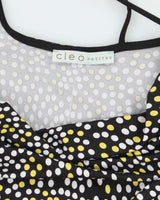Vintage Y2k 00s Cleo Spotty Cowl Neck Top - M