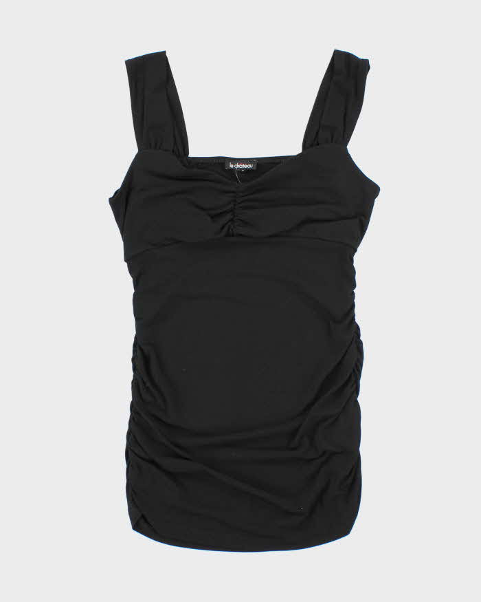 Vintage Y2k 00s Le Chateau Ruched Cami - S