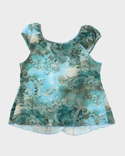 Vintage Y2k 00s TM Style Paisley Pattern Top - L