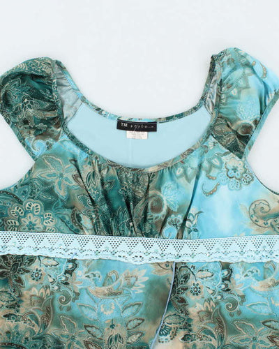 Vintage Y2k 00s TM Style Paisley Pattern Top - L