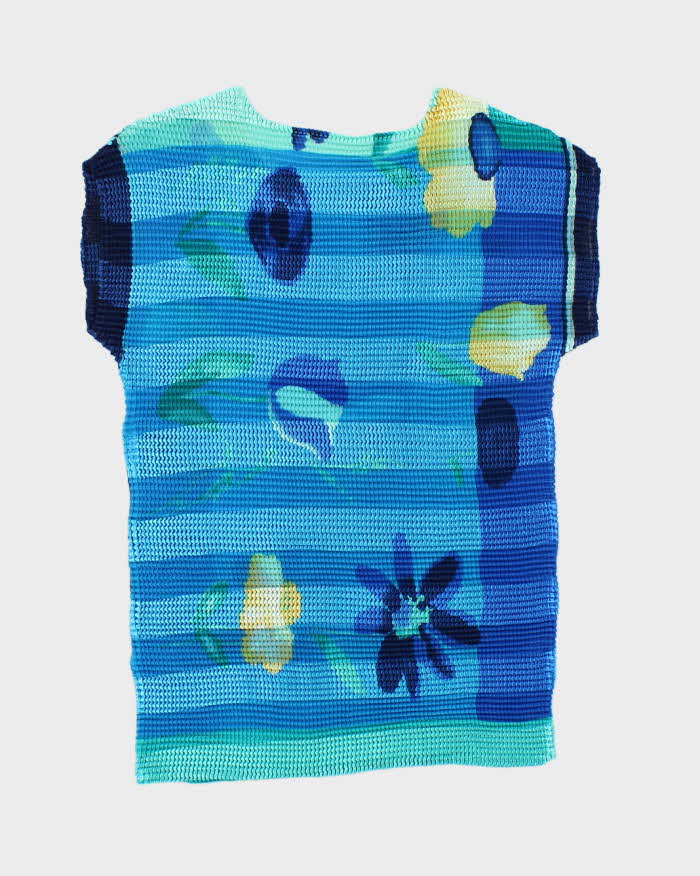 Vintage 90s Crinkle Beaded Top - S