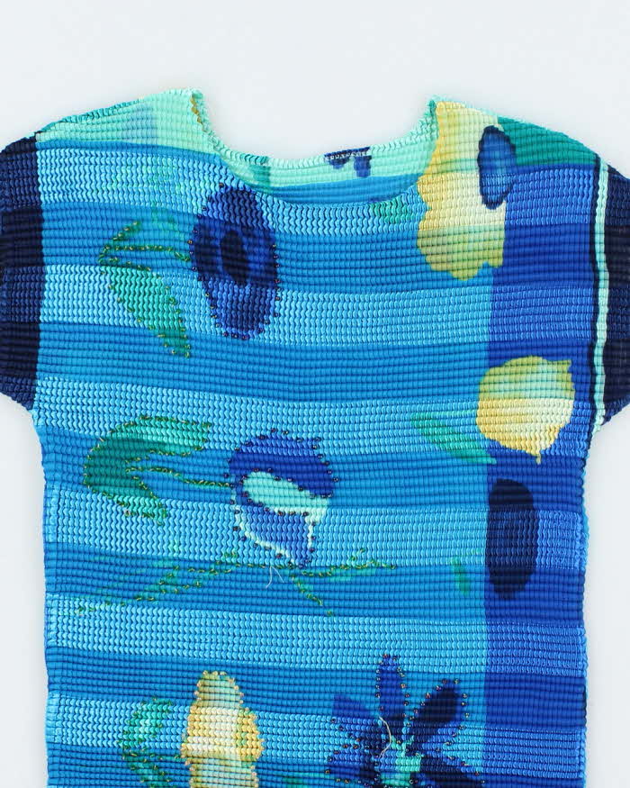 Vintage 90s Crinkle Beaded Top - S